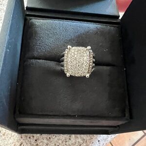 David Yurman Silver and Diamond Women's Ring